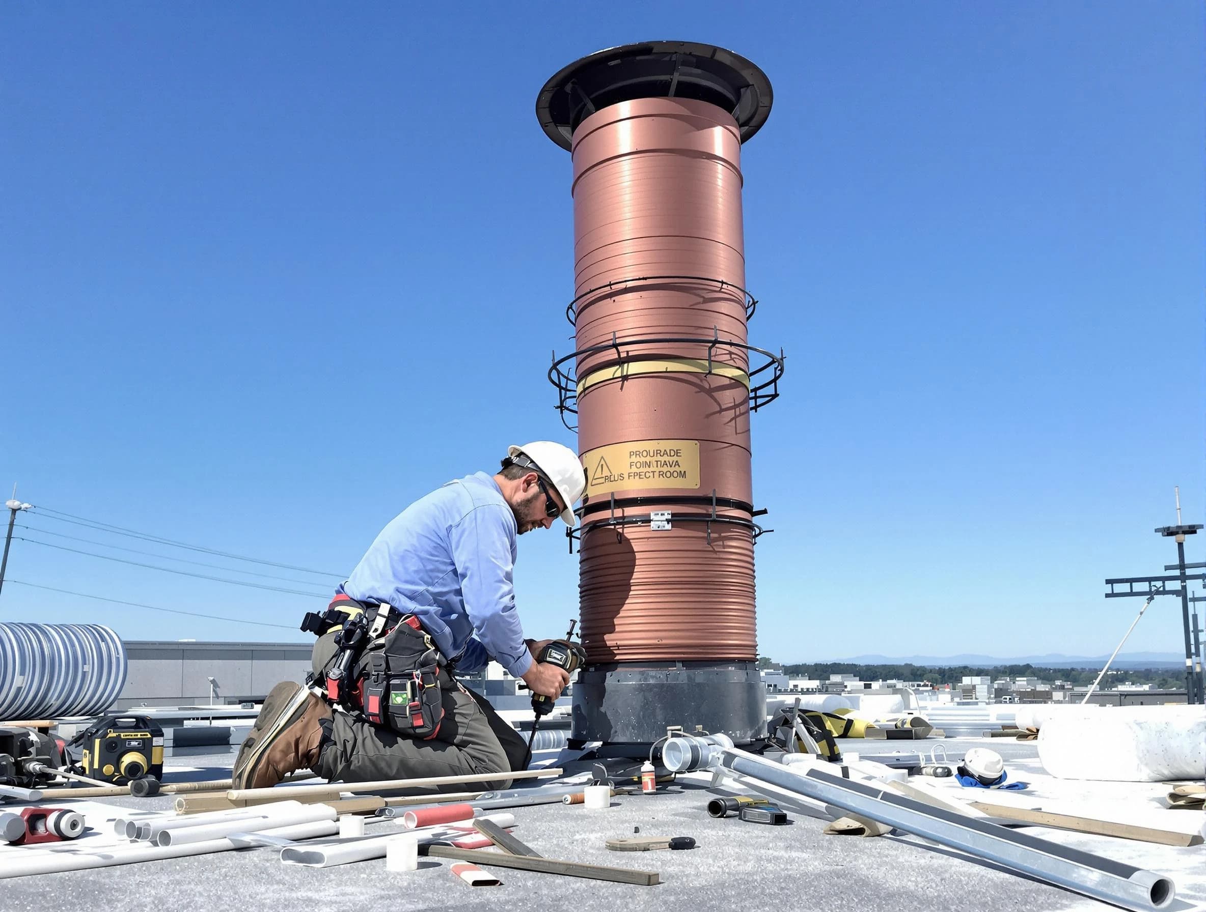 Installed chimney liner by Superior Chimney Sweep in Superior, CO