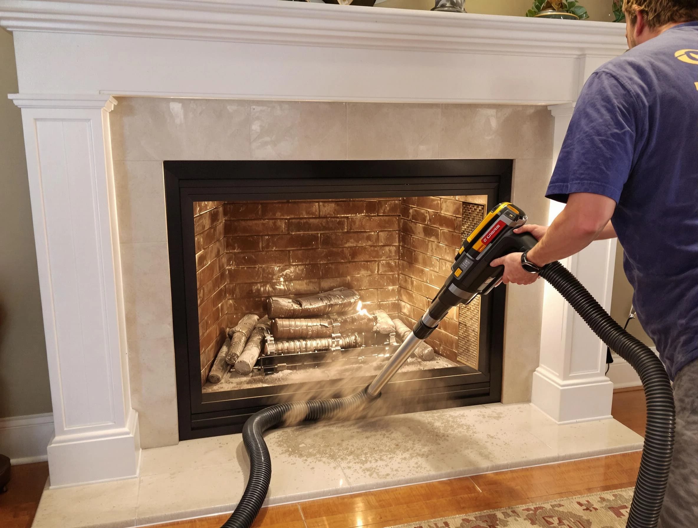 Fireplace cleaning performed by Superior Chimney Sweep in Superior, CO